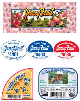 Jersey Fruit product labels